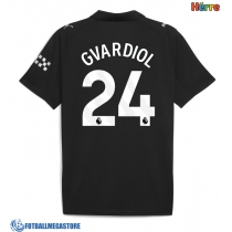 Fotballdrakt Herre Manchester City Josko Gvardiol #24 Bortedrakt 2025-26 Kortermet